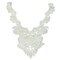 Elegant Lace Collar Applique for Bridal and Fashion Wear 14 1/2" x 11 1/2"